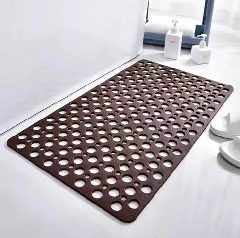 AquaGuard Antiskli Gummimatte – Hygienisk Badmatte med Sugekopper og Hurtig-Tørkende Design | Luvikno