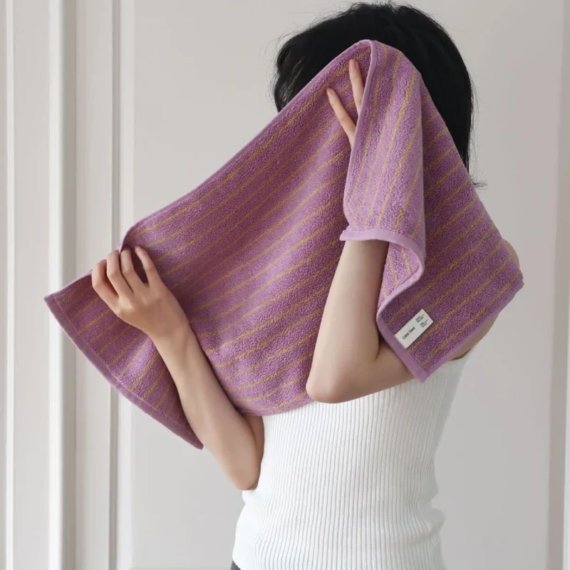 Gekämmte Baumwolle, gestreiftes, wasserabsorbierendes Handtuch