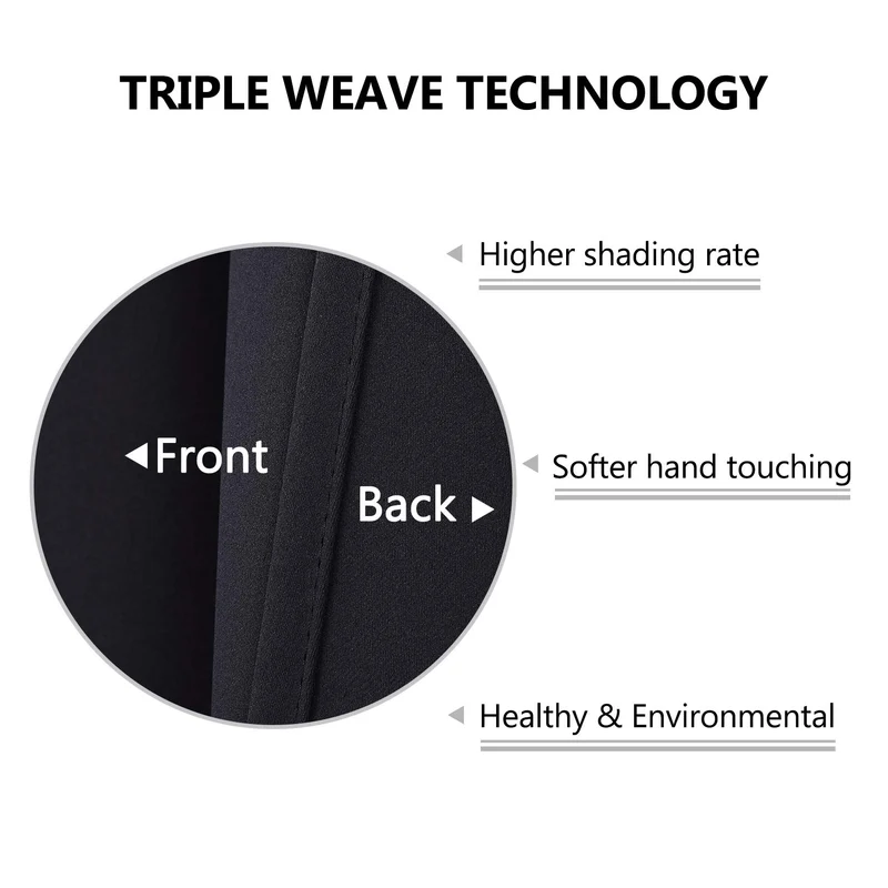 Garvee Tende Oscuranti 2 Pezzi per Finestre Piccole, Blocca Luce 70%, Tessuto Resistente, Tasca per Bastone, Cucina e Bagno, Bianco