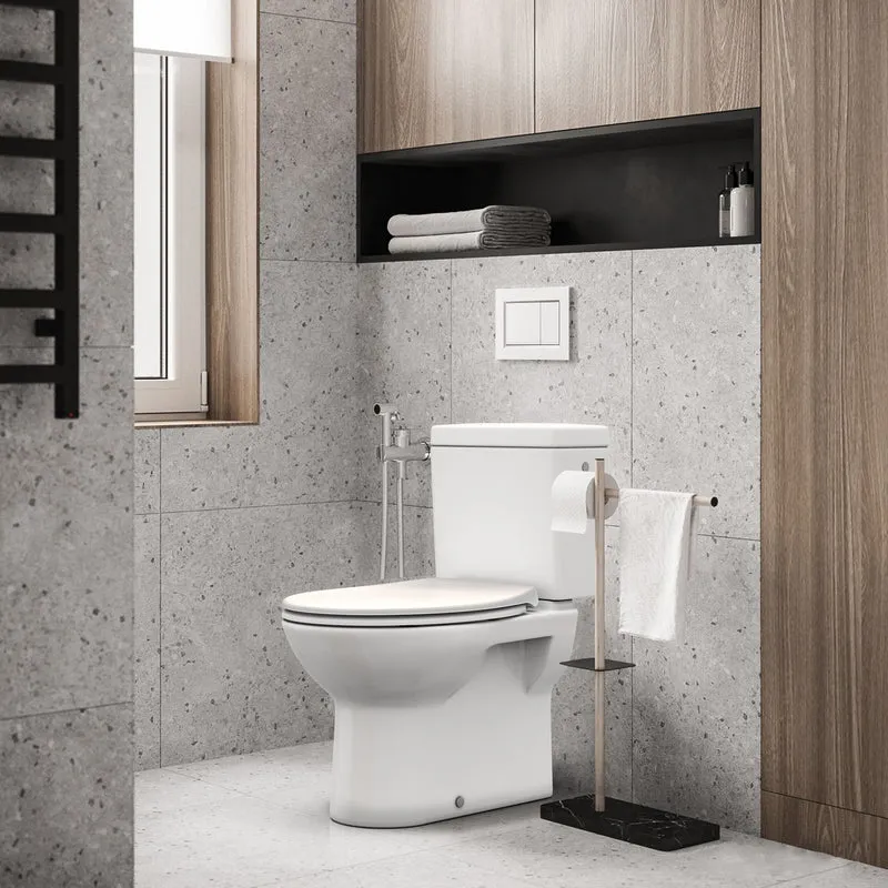 Garvee Copriwater Bianco con Chiusura Morbida Automatica e Funzione Quick-Release per Bagno, Urea-Duroplast, Forma O, Antibatterico, Resistente fino a 150 kg