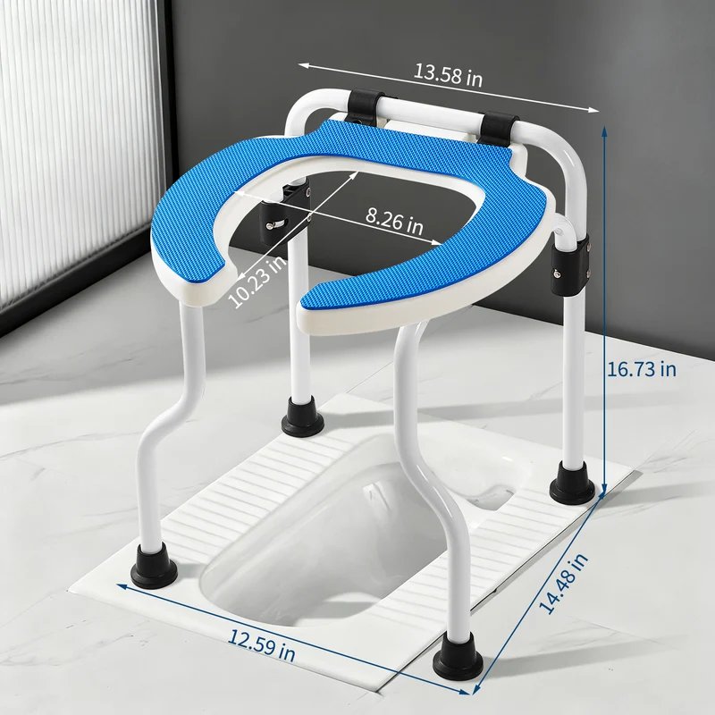 Garvee Alzasedile WC Universale con Telaio in Alluminio Imbottito Antiscivolo per Anziani e Donne Incinte Capacità 136 kg