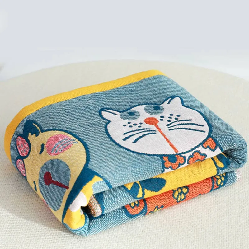 Ownkoti Katzen-Badetuch aus Baumwolle, Babydecke