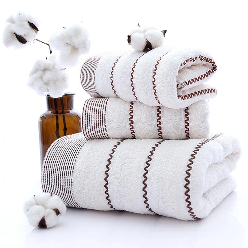 Ownkoti Gestreiftes Badetuch-Badetuch-Set