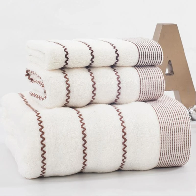 Ownkoti Gestreiftes Badetuch-Badetuch-Set