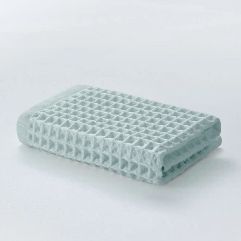 Ownkoti Einfaches Handtuch aus Baumwolle mit Waffelmuster (6 Stück)