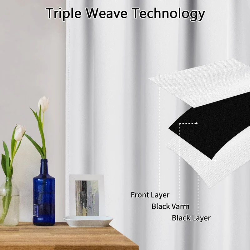 Tende Oscuranti Garvee con Occhielli per Soggiorno e Camera da Letto, Diverse Misure e Colori, Tessuto Morbido, Termoisolanti