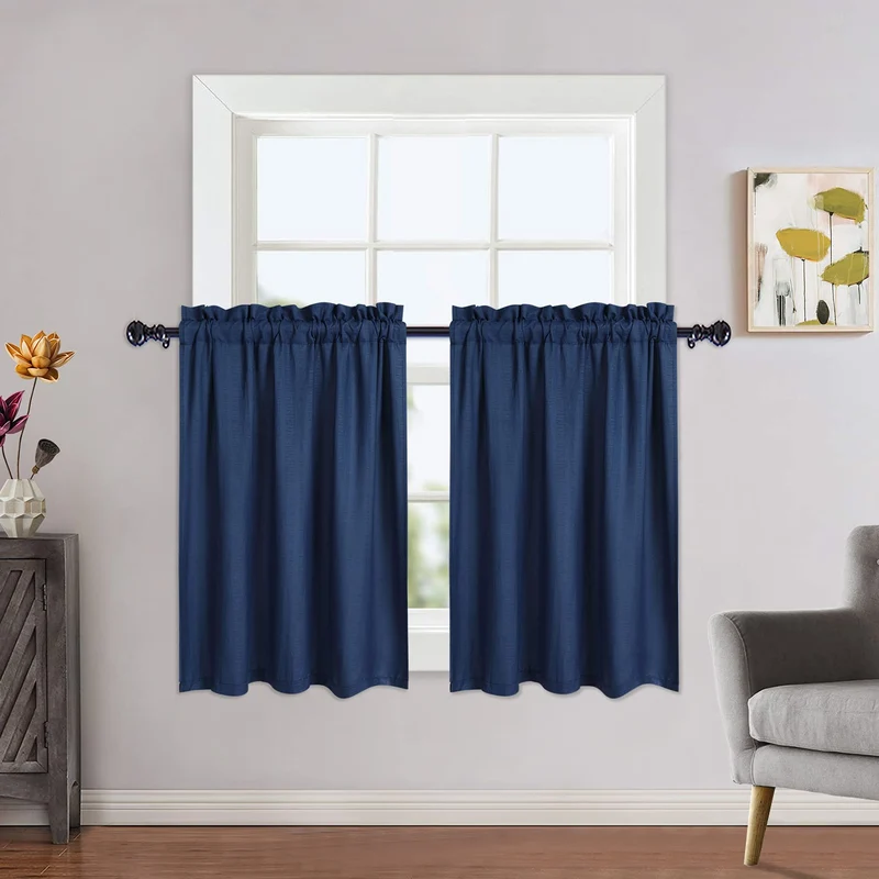 Tenda Termica Opaca Garvee Protezione dal Freddo Impermeabile Corta per Camera da Letto e Cameretta, Protezione Visiva Versatile, Risparmio Energetico, Grigia