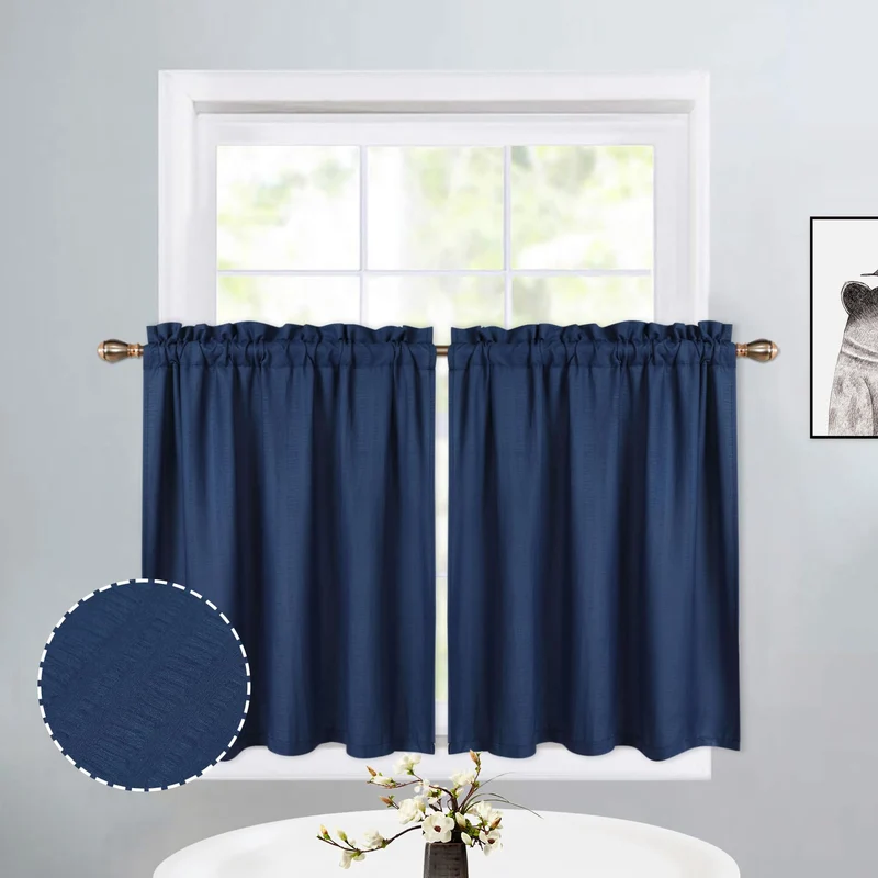 Tenda Termica Opaca Garvee Protezione dal Freddo Impermeabile Corta per Camera da Letto e Cameretta, Protezione Visiva Versatile, Risparmio Energetico, Grigia