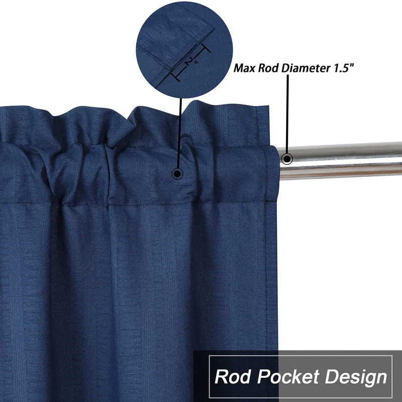 Tenda Termica Opaca Garvee Protezione dal Freddo Impermeabile Corta per Camera da Letto e Cameretta, Protezione Visiva Versatile, Risparmio Energetico, Grigia