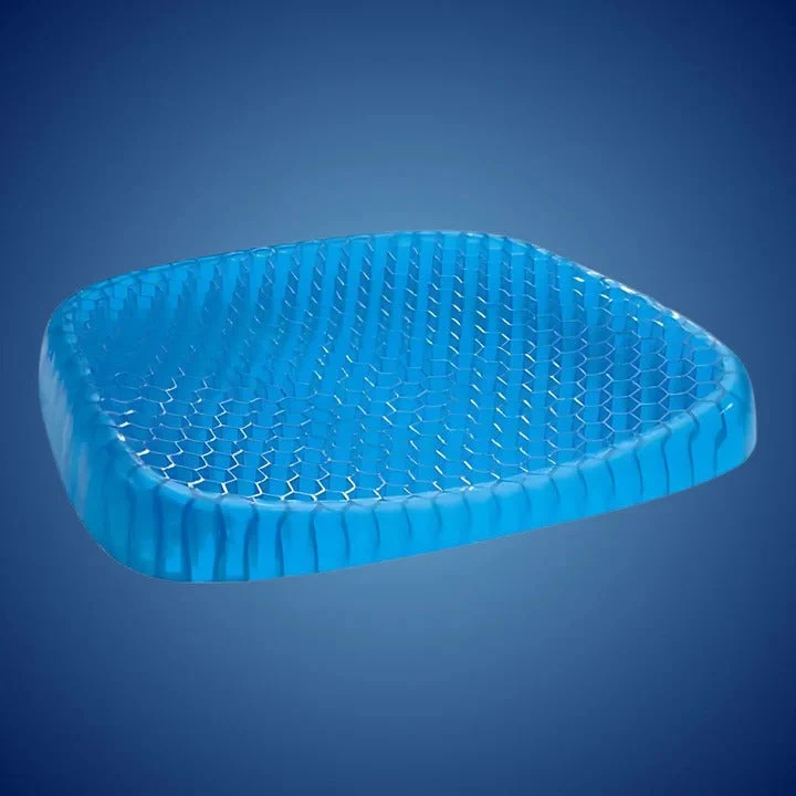 DrukFri Orthopedisk Gel Seteforhøyelse – Pustende Honningkakedesign for Halebein og Ryggsmerter Lindre | Luvikno