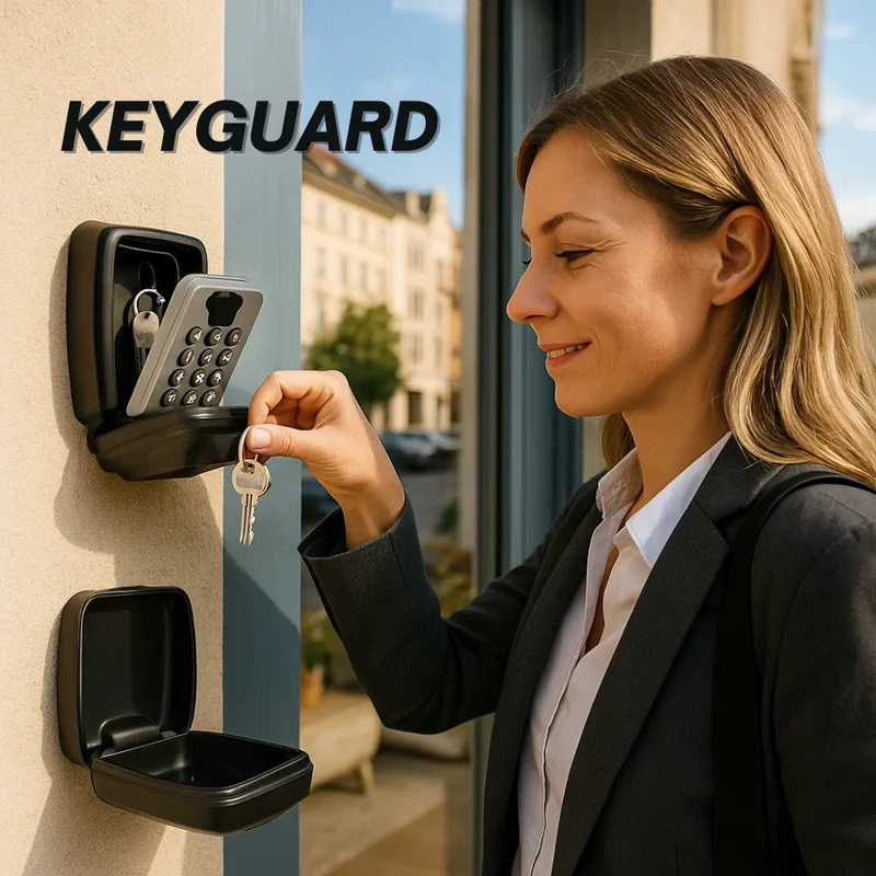 KeyGuard Utendørs Safe – Værbestandig Veggmontert Nøkkelboks | Luvikno