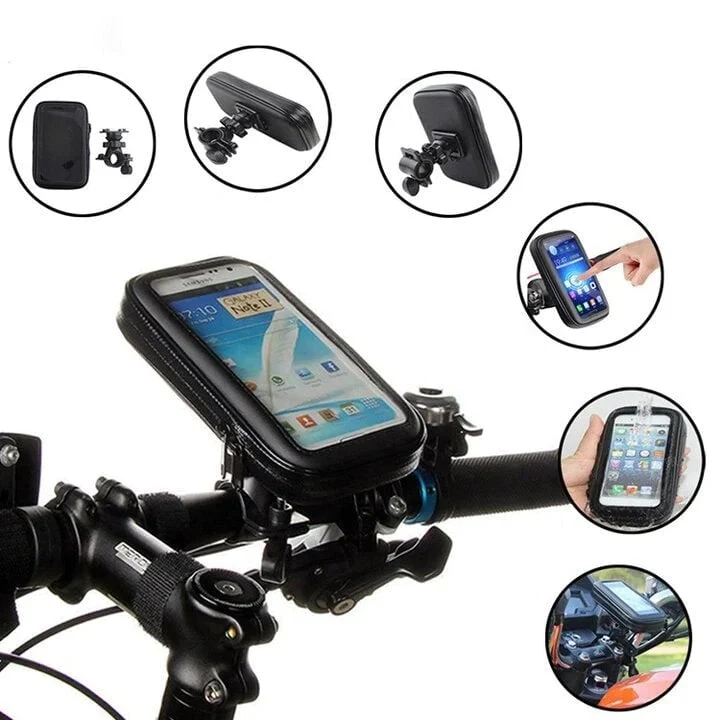 RideCharge Pro – Vanntett telefonholder med USB og 15W trådløs lading for sykkel og el-sykkel | Luvikno