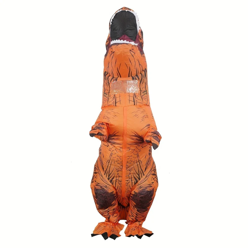 DinoKing Oppustbar T-Rex Kostyme – Gigantisk Unisex Drakt med Vifte | Luvikno