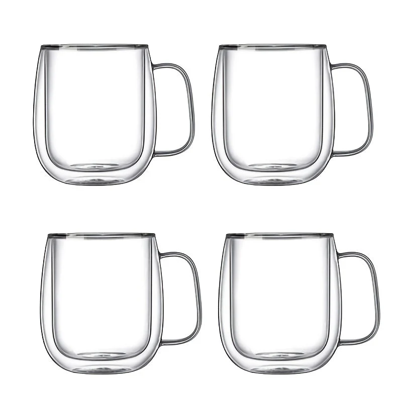 ThermoSip Dobbeltvegget Glasskrus – Borosilikatglass, Varmeresistent & Elegant | Luvikno