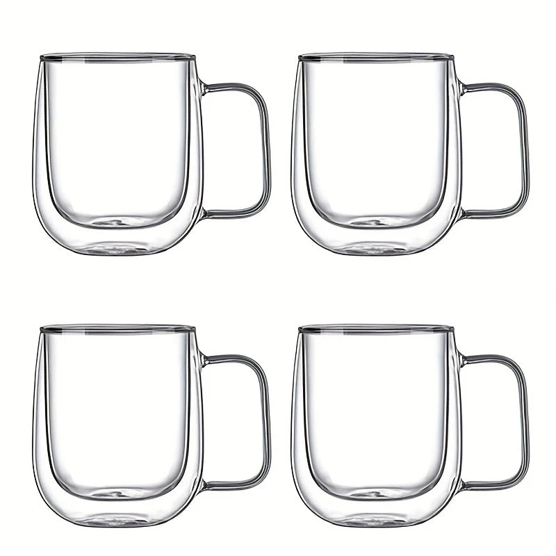 ThermoSip Dobbeltvegget Glasskrus – Borosilikatglass, Varmeresistent & Elegant | Luvikno