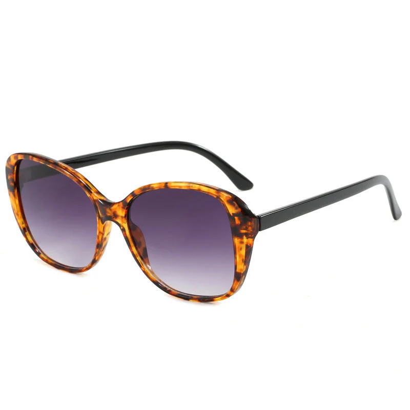 Dame Vintage solbrille med unik, bred ramme Luvikno