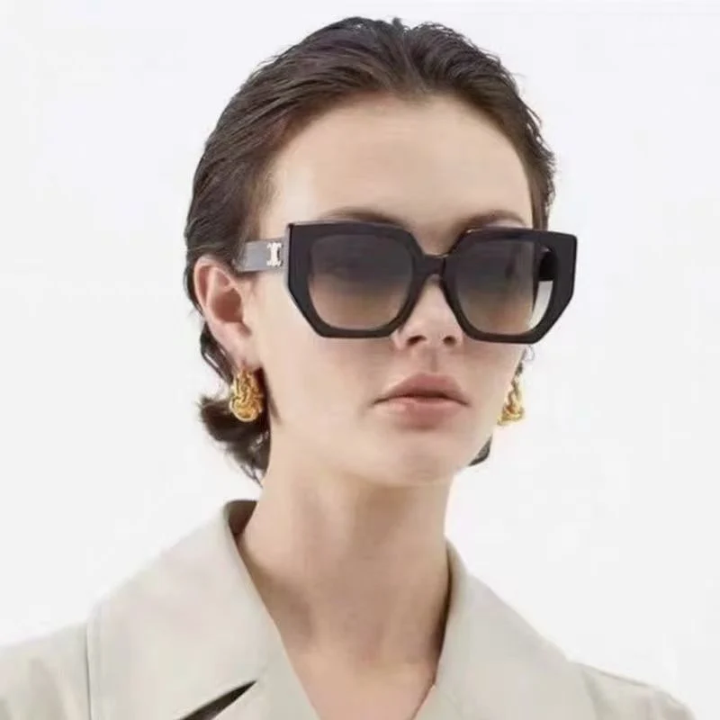Dame Statement-solbrille med glamorøs ramme Luvikno
