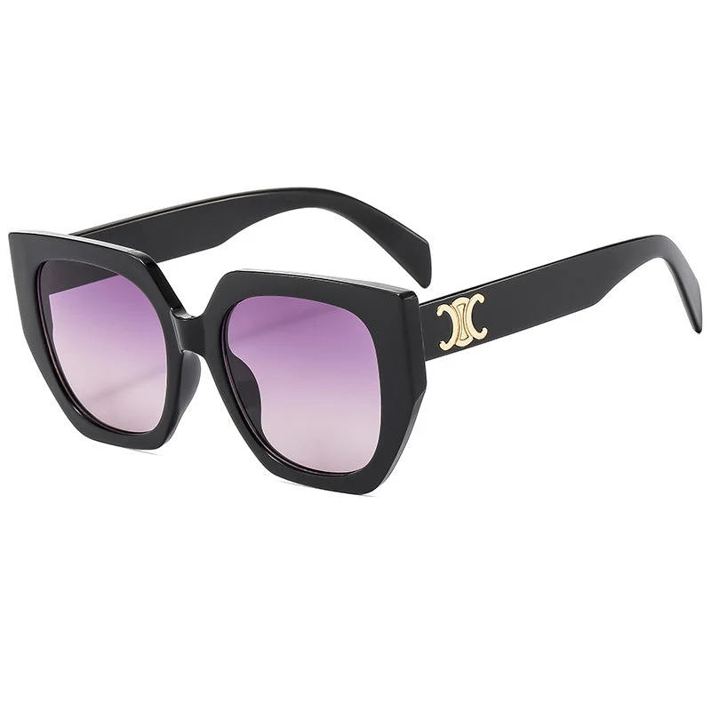 Dame Statement-solbrille med glamorøs ramme Luvikno