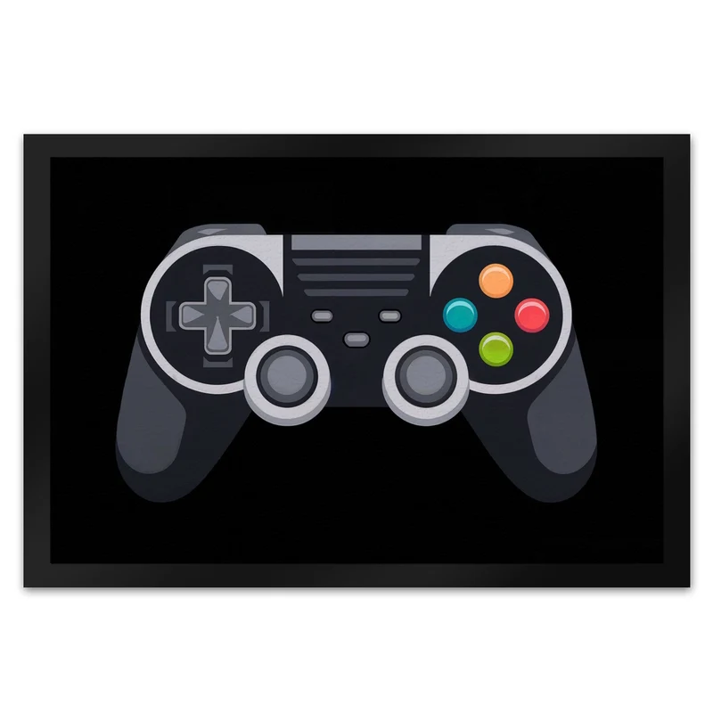 Videospiel-Controller Fußmatte in 35x50 cm - Gamer Deko für Zuhause