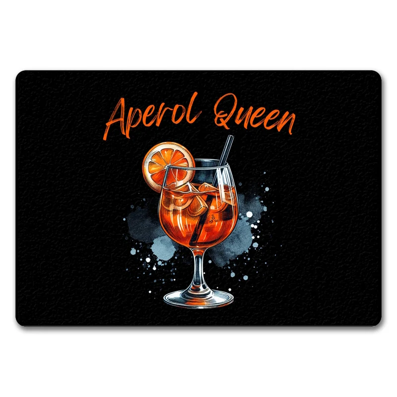 Aperol Queen Fußmatte in 35x50 cm ohne Rand