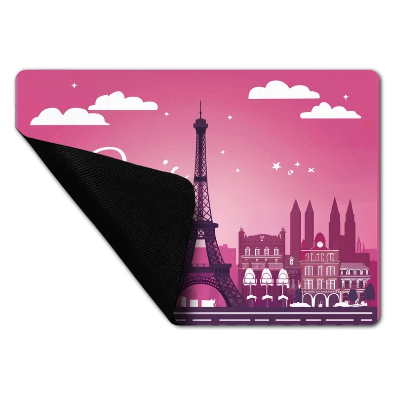 Paris Skyline Fußmatte in 35x50 cm ohne Rand