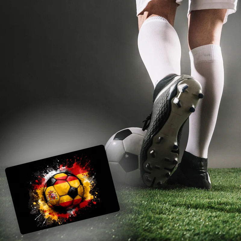 Fußball Spanien Flagge Fußmatte in 35x50 cm ohne Rand