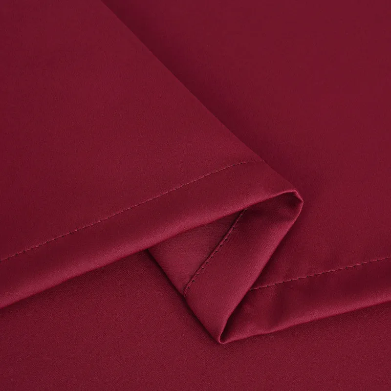 Tende natalizie corte Garvee per bagno, 2 pannelli, oscuranti, tasca per asta, vino rosso, 26x36 pollici, per cucina e finestre piccole