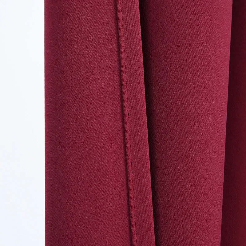 Tende natalizie corte Garvee per bagno, 2 pannelli, oscuranti, tasca per asta, vino rosso, 26x36 pollici, per cucina e finestre piccole