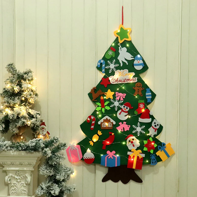 Decorative Felt Christmas Tree Wall Hanging Stornfield