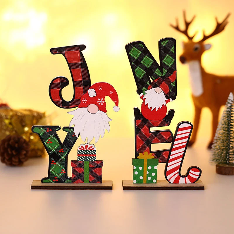 Decorative Christmas Table Block Sign Stornfield