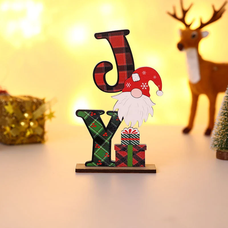 Decorative Christmas Table Block Sign Stornfield