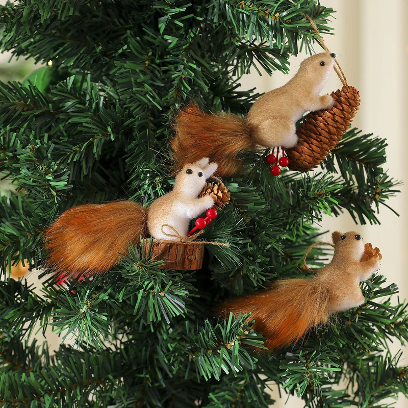 Decorative Christmas Squirrel Ornament Stornfield