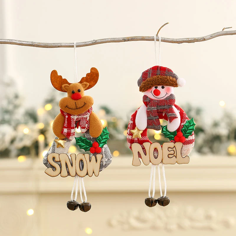 Decorative Christmas Snowman Wreath Stornfield