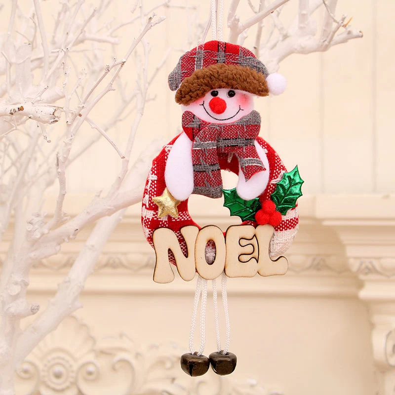 Decorative Christmas Snowman Wreath Stornfield