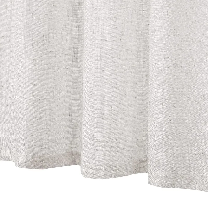Tenda corta Garvee Vitrage Window Patchwork con bottoni decorativi, semitrasparente, beige, 132x38 cm, per cucina