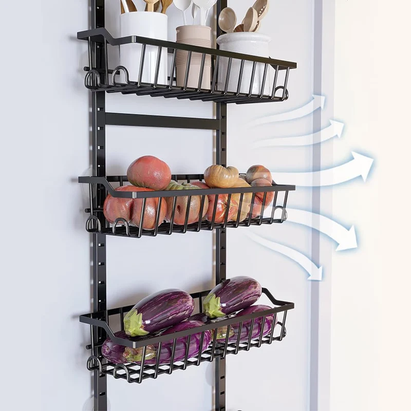 Garvee Organizador de Despensa 6 Nivelles Metall Robust Schmal Türregal Raumsparente Für Küchen