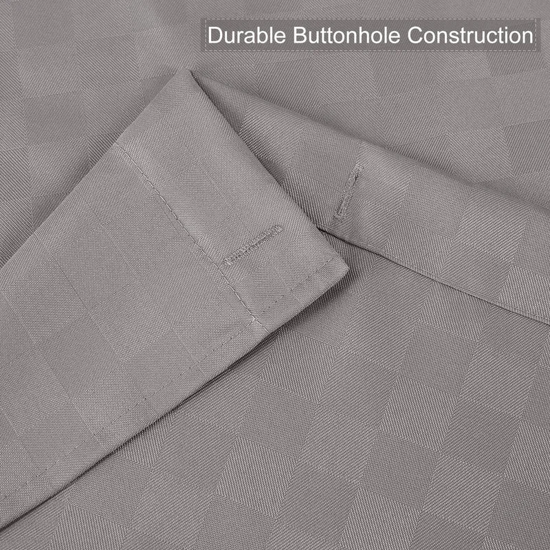 Tenda da doccia Garvee Waffle Plaid, poliestere pesante, 72x72 pollici, grigio, arredo bagno di qualità alberghiera