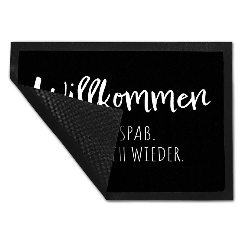 Hau ab Fußmatte in 35x50 cm Willkommen Nur Spaß. Bitte geh wieder.