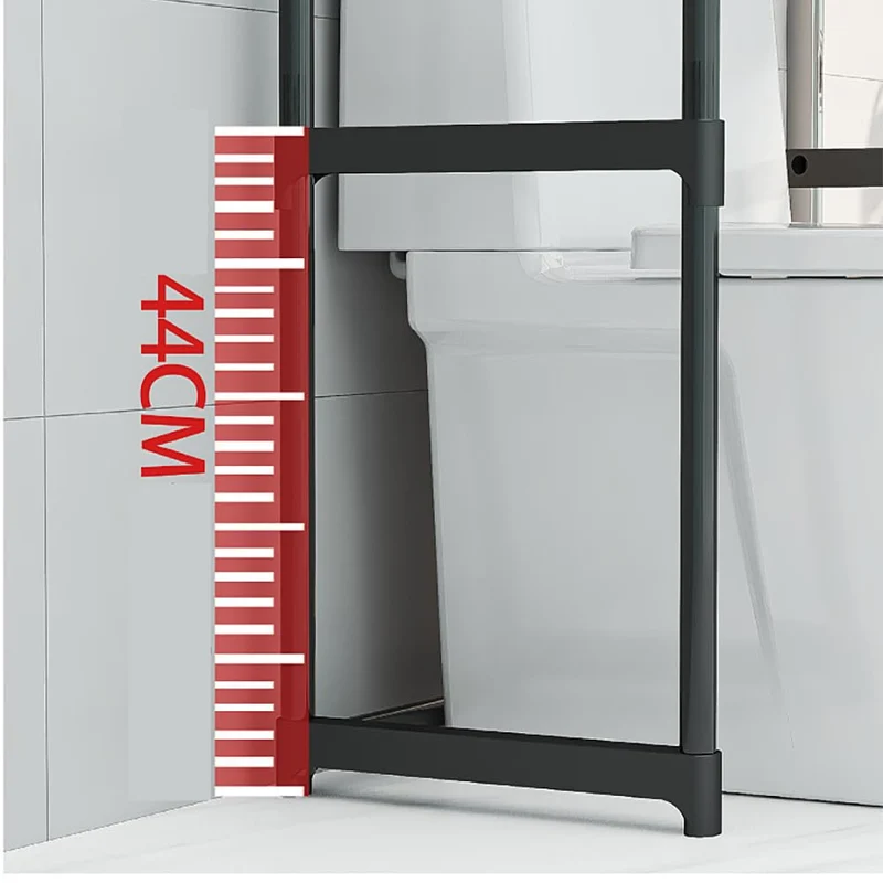 Mensola da bagno Garvee a 3 livelli sopra il WC, in acciaio inossidabile, compatta, bianca per bagno e balcone