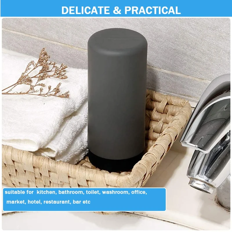 Garvee 2 Pack Dispenser Ricaricabili per Detergente Piatti, Dosaggio Preciso, Plastica Resistente, Cucina e Bagno, Versatili, Trasparente