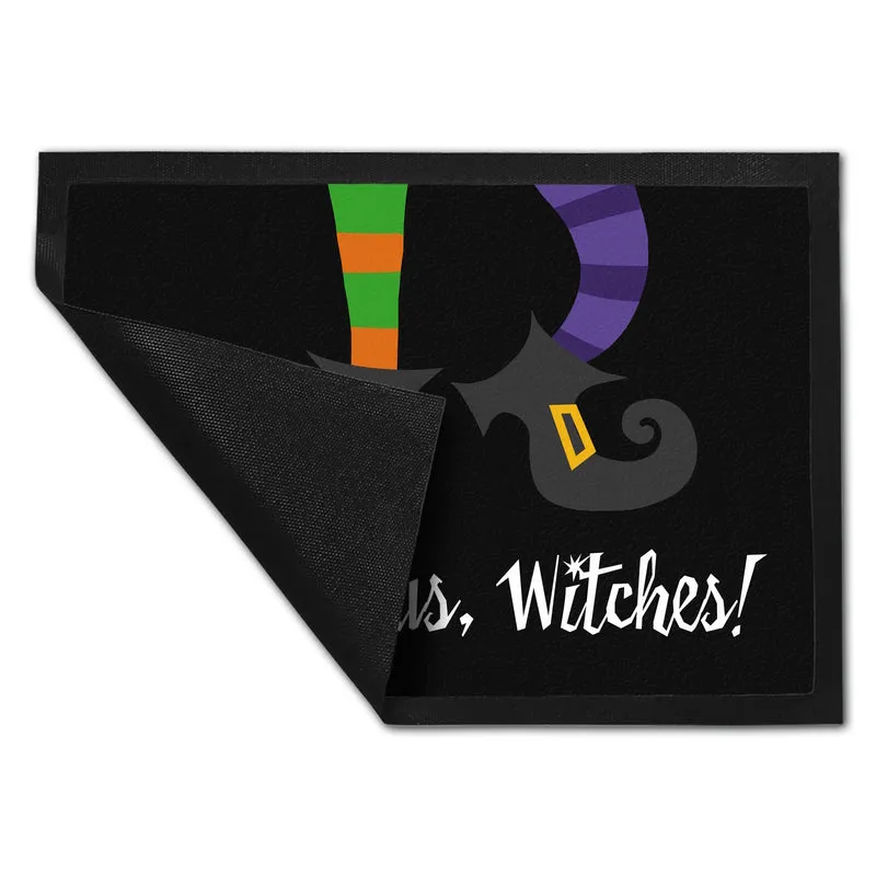Hexen Halloween Fußmatte mit Spruch - Schuhe aus, Witches!