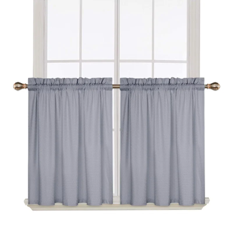 Tende da finestra in velluto Garvee Boho con nappe per piccole finestre, cucina, ufficio, camera da letto, 52"x15" Ginger