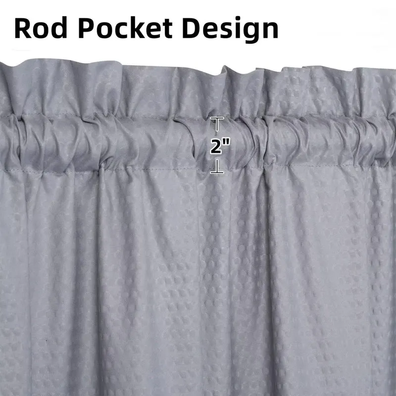 Tende da finestra in velluto Garvee Boho con nappe per piccole finestre, cucina, ufficio, camera da letto, 52"x15" Ginger