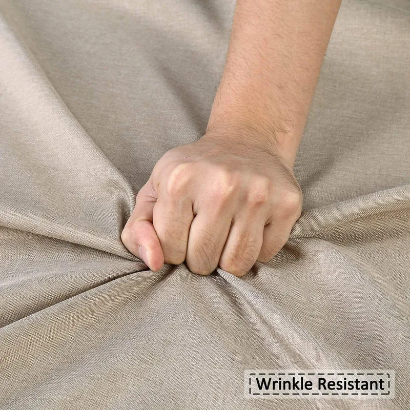 Tenda da doccia impermeabile in poliestere Garvee con ganci per bagni e vasche da bagno, 182,9 x 243,2 cm, colore caffè