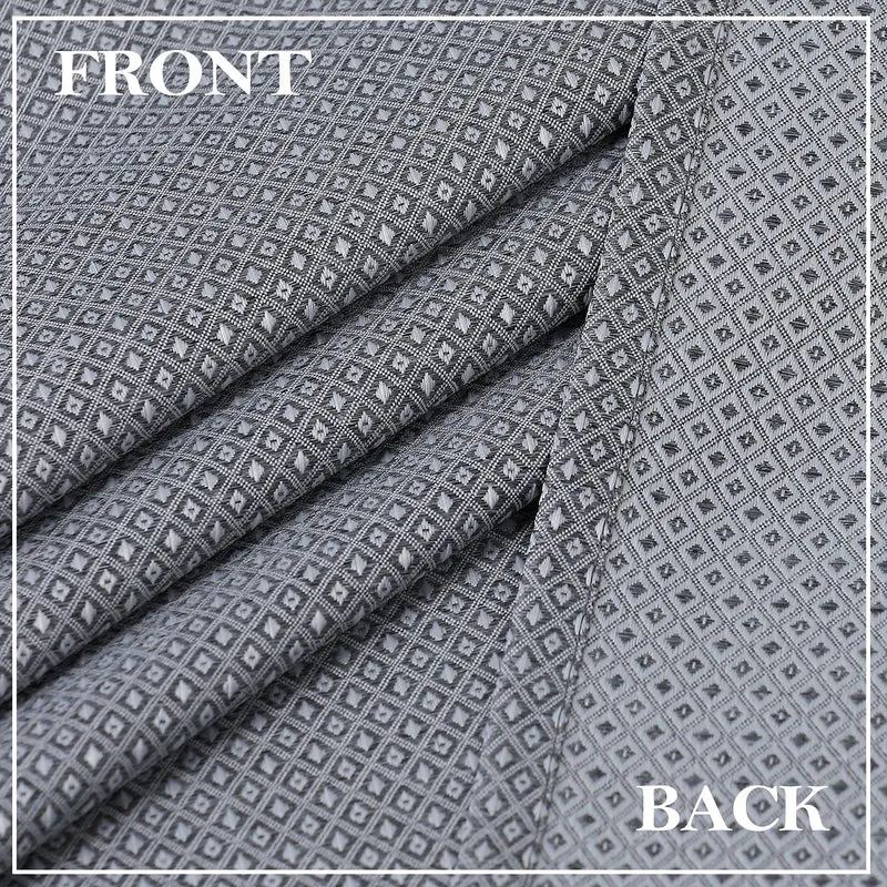 Tenda da cucina Garvee in jacquard a nido d'ape, moderna, pesante, grigia, 30"x45", set da 2, per cucina e bagno