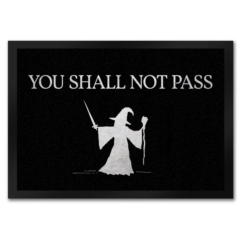 You shall not pass Zauberer Fußmatte