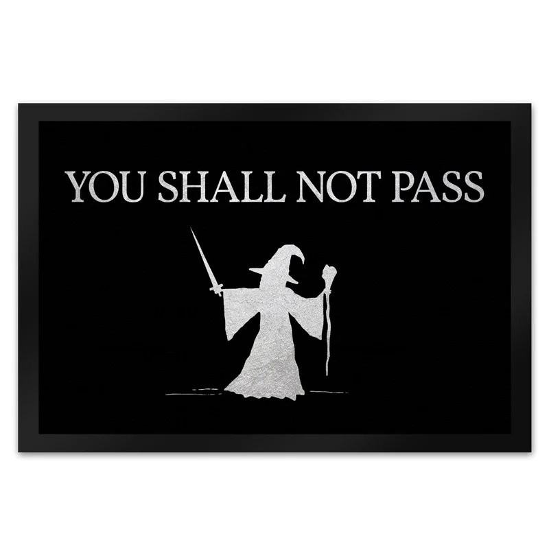 You shall not pass Zauberer Fußmatte