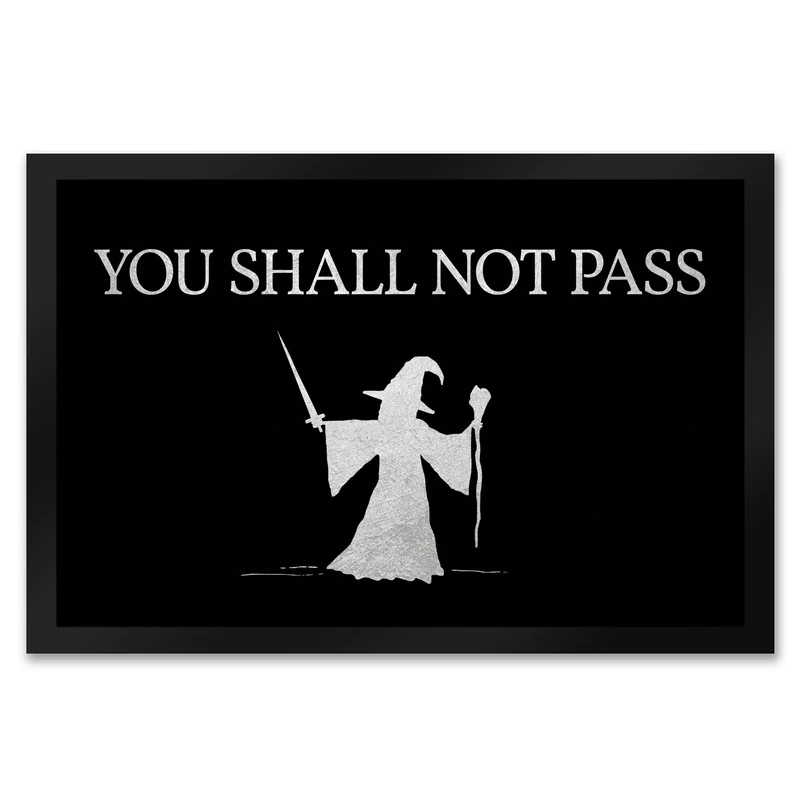 You shall not pass Zauberer Fußmatte