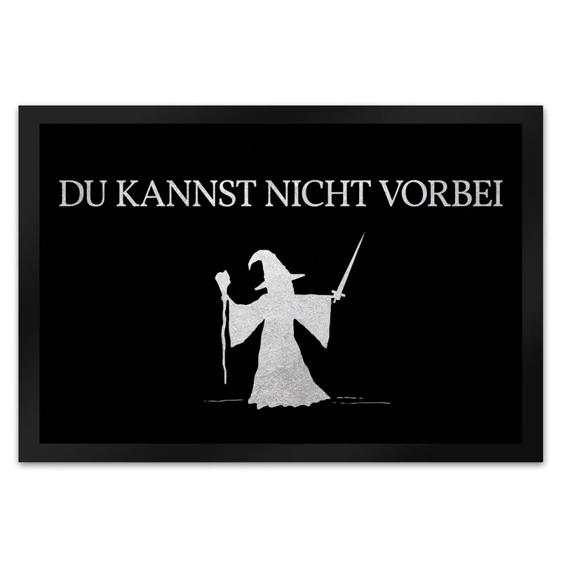 Du kannst nicht vorbei Fußmatte