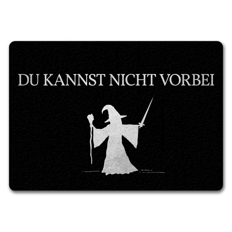 Du kannst nicht vorbei Fußmatte